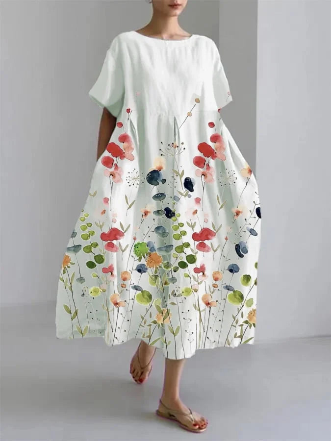 Camie™ | Casual Maxi Dress with Floral Style and Easy Summer Movement