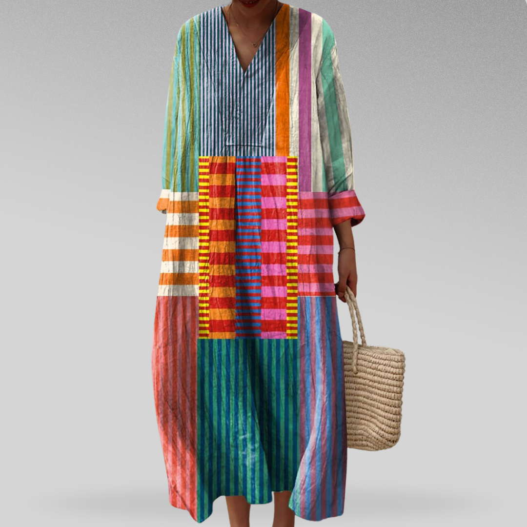 Lureya™ | Geometric Print Dress