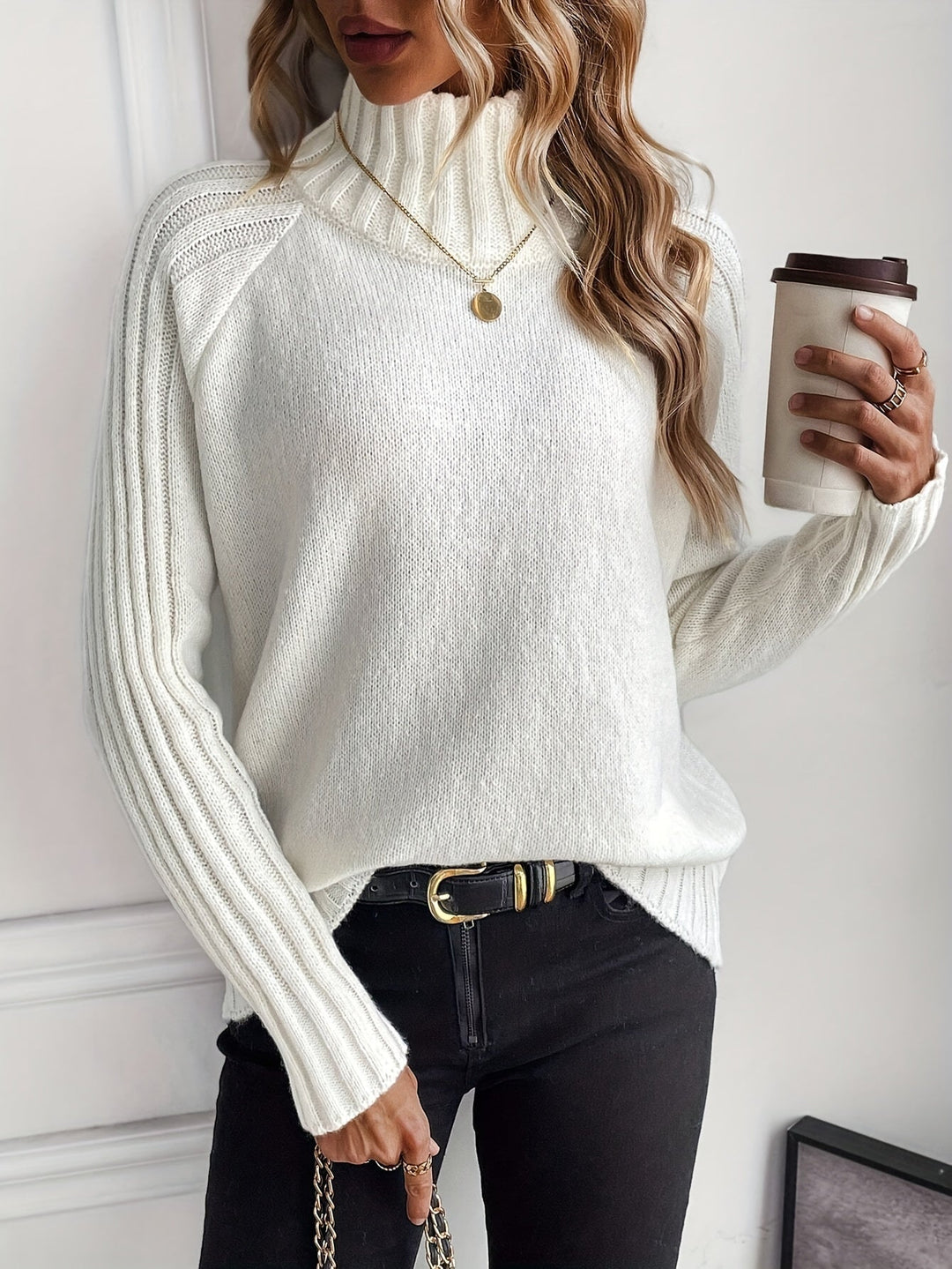 Elegant knitted sweater