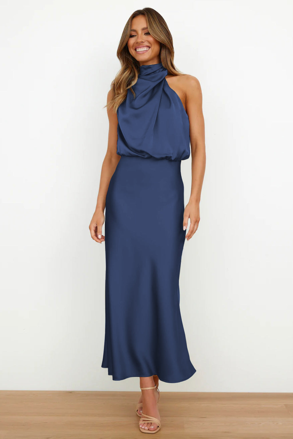 Anavea™ | Long Halter-Neck Dress
