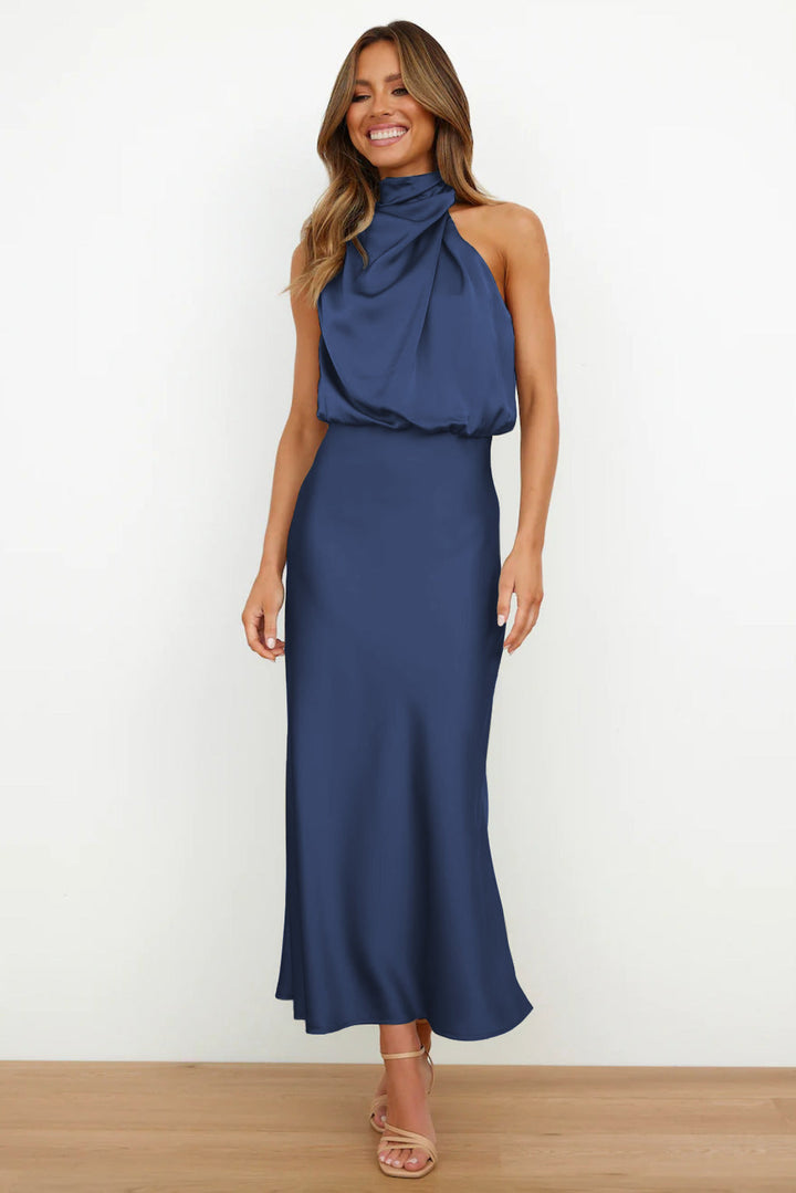 Anavea™ | Long Halter-Neck Dress