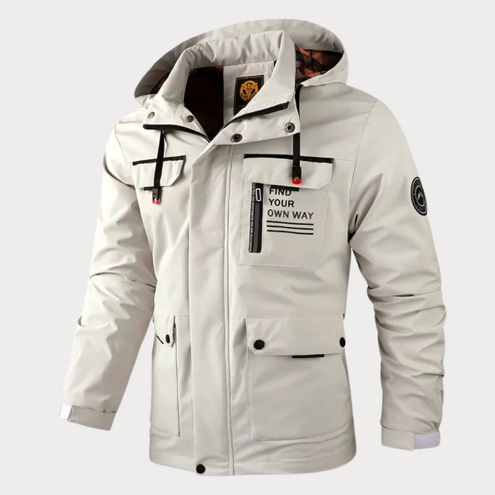 Stylish Hooded Windbreaker Jacket