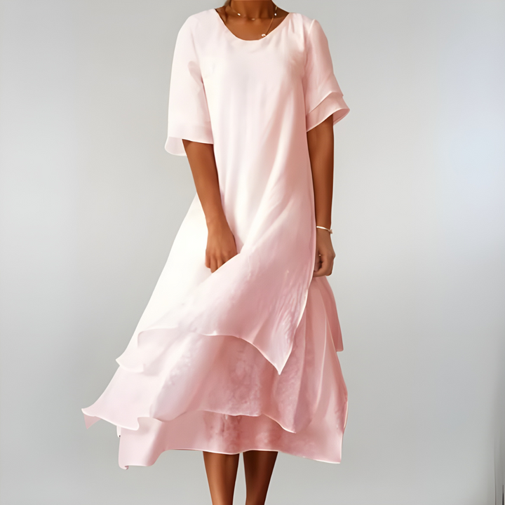 Cleora™ | Lightweight Elegant Cotton Maxi Dress
