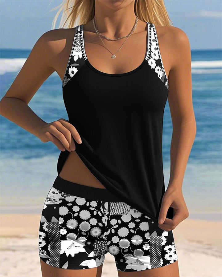 Kaless™ | Two-Piece Swimsuit with Comfortable Fit and Floral Beach Style