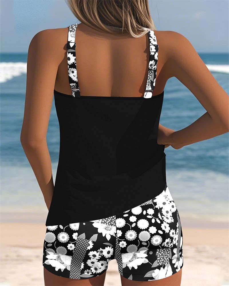 Kaless™ | Two-Piece Swimsuit with Comfortable Fit and Floral Beach Style