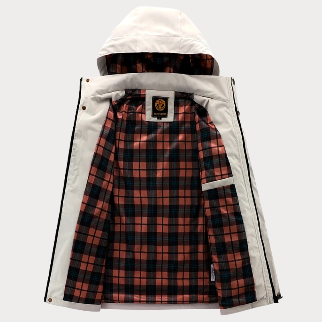 Stylish Hooded Windbreaker Jacket