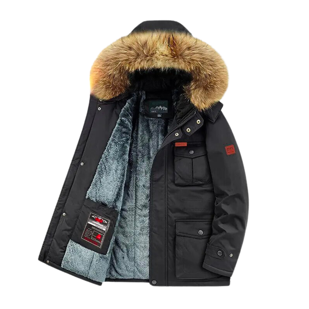 Water and Wind-resistant Parka Jacket