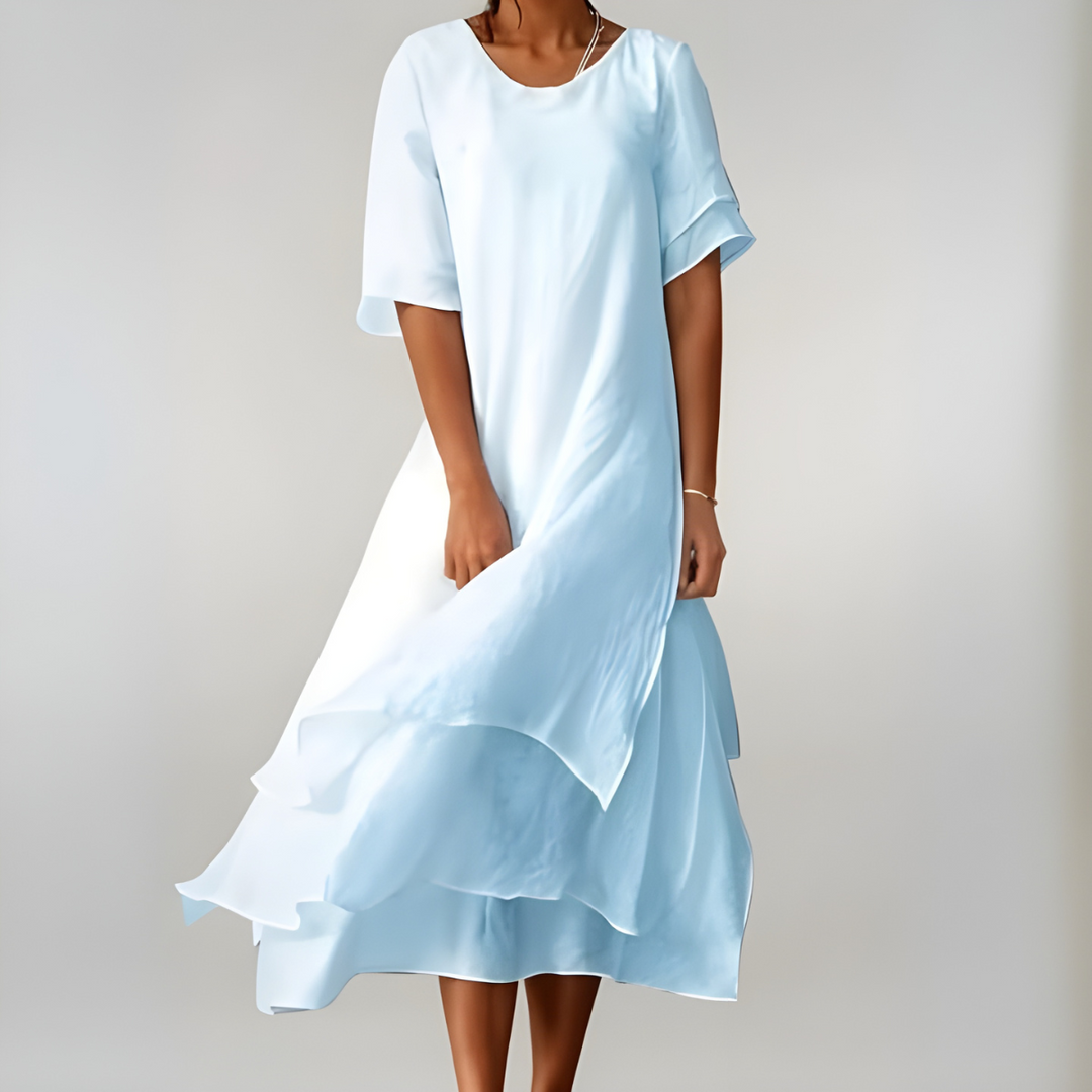 Cleora™ | Lightweight Elegant Cotton Maxi Dress