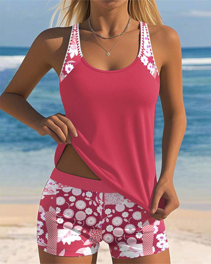 Kaless™ | Two-Piece Swimsuit with Comfortable Fit and Floral Beach Style