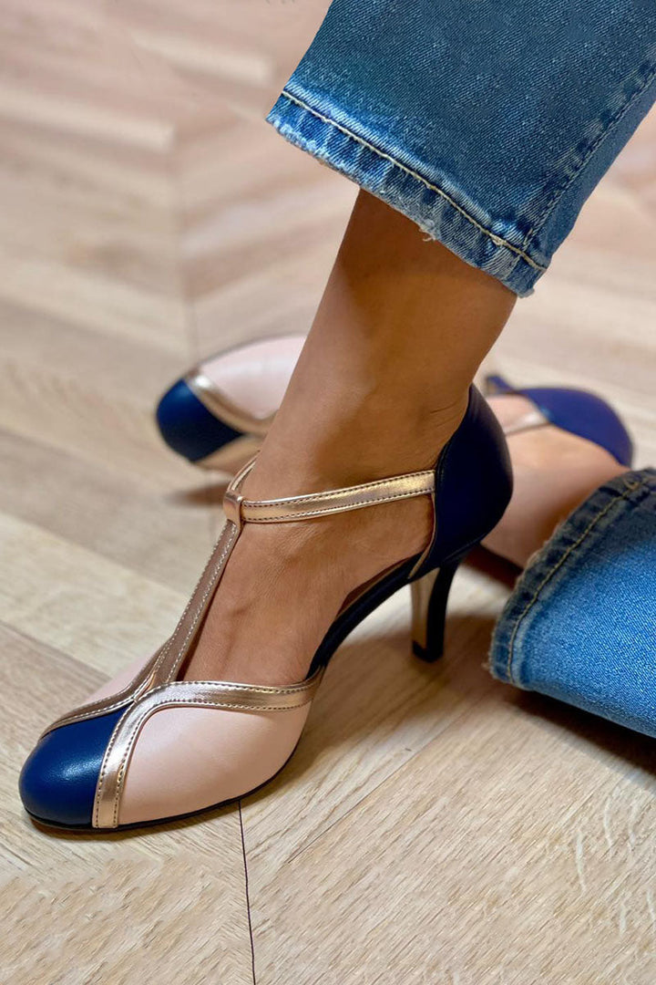 Alessia™ | Vibrant and Cozy T-Strap Heels