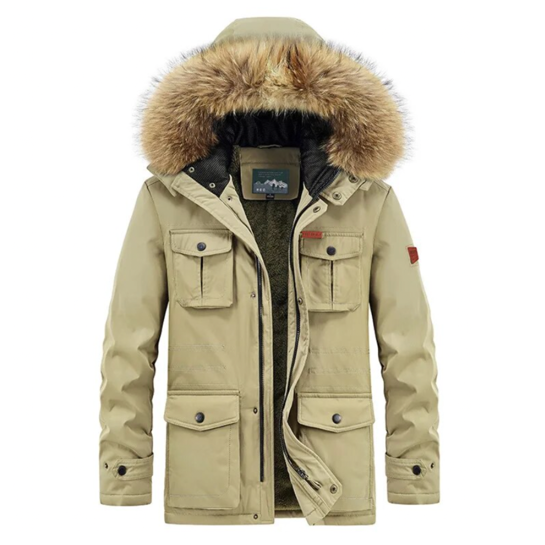 Water and Wind-resistant Parka Jacket
