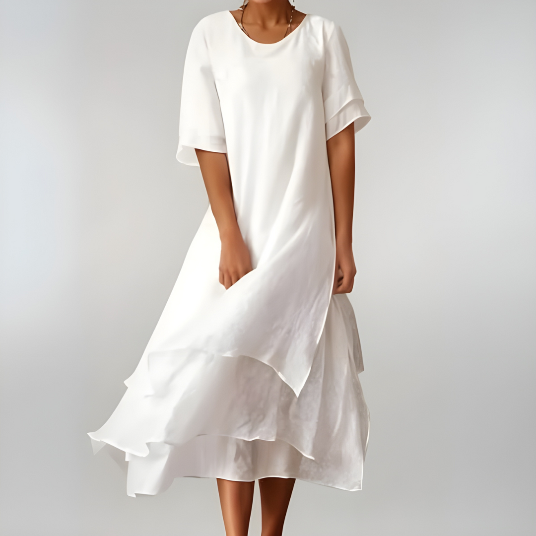 Cleora™ | Lightweight Elegant Cotton Maxi Dress