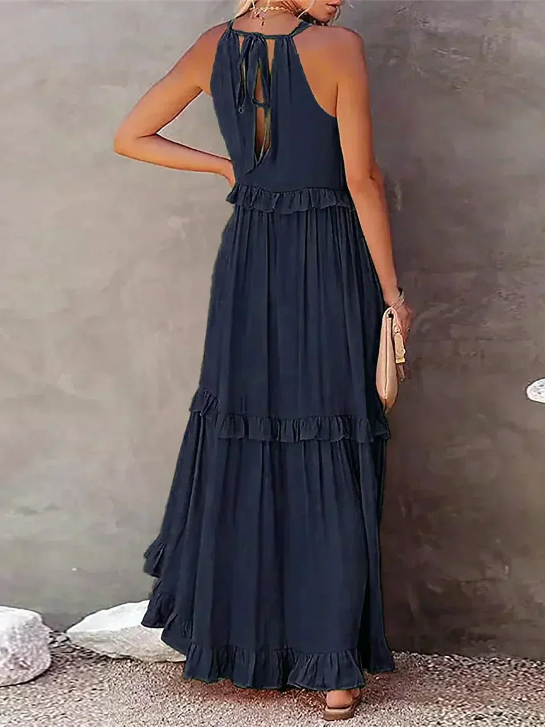 Sofia™ | Ruffled Halter Maxi Dress (Almost Sold Out)
