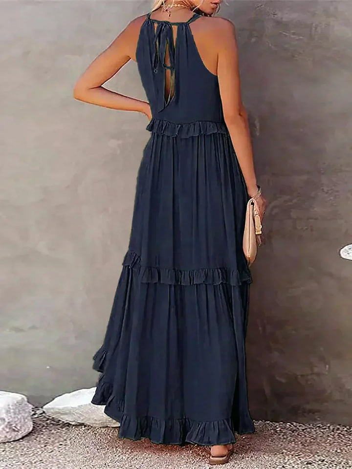 Sofia™ | Ruffled Halter Maxi Dress (Almost Sold Out)