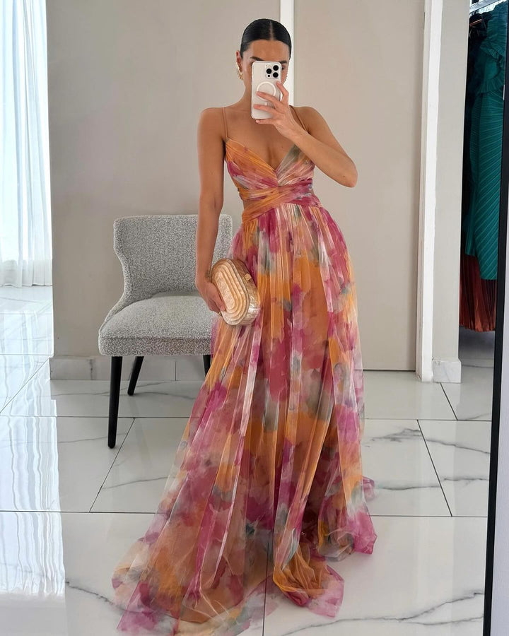 Alona™ | Beautiful Maxi Dress with Floral Print