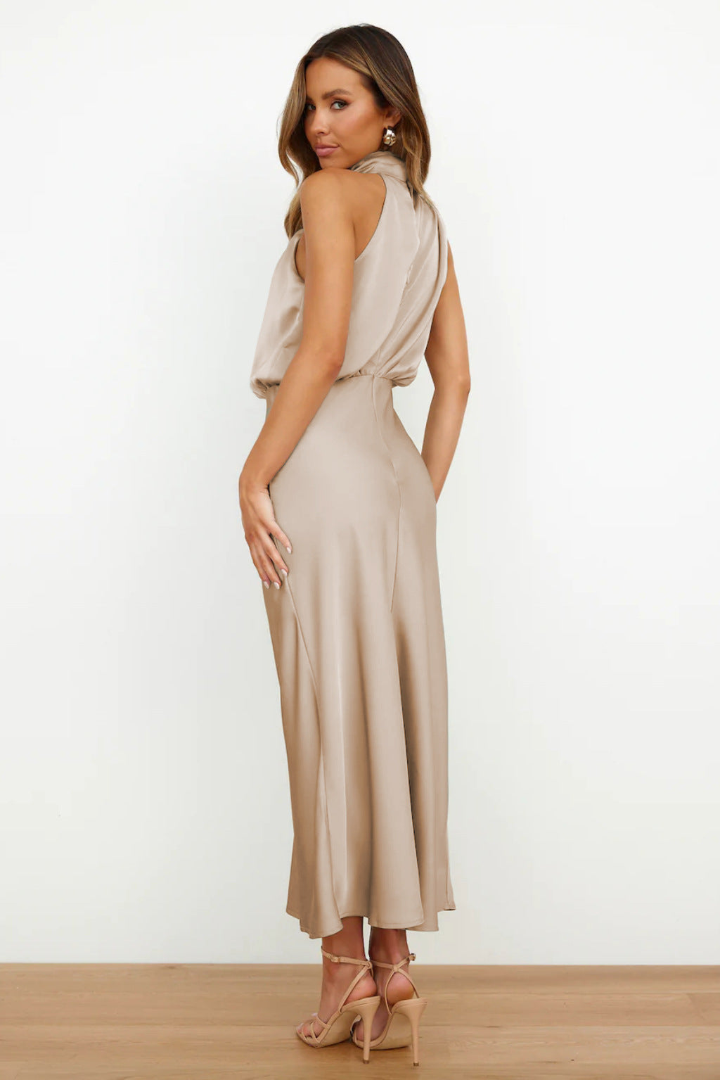 Anavea™ | Long Halter-Neck Dress