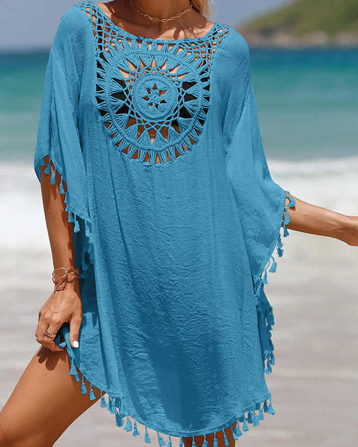Visia™ | Beach Blanket with Pompoms