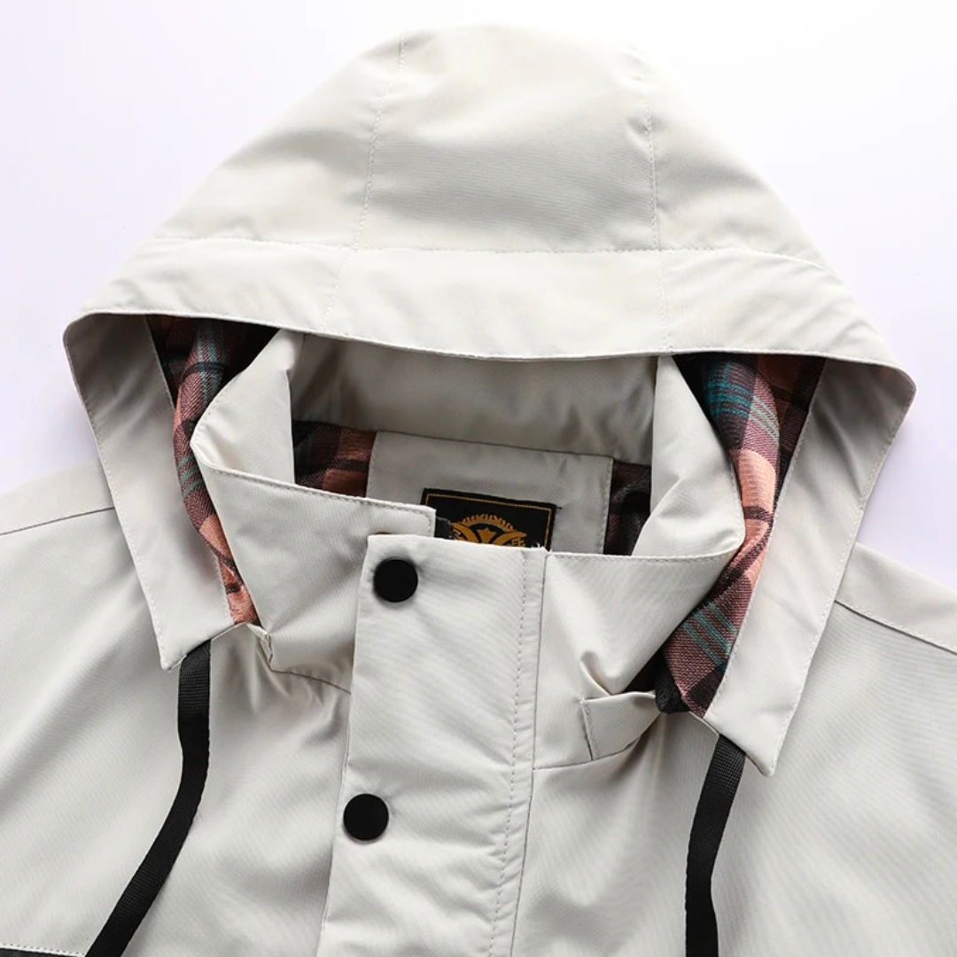 Stylish Hooded Windbreaker Jacket