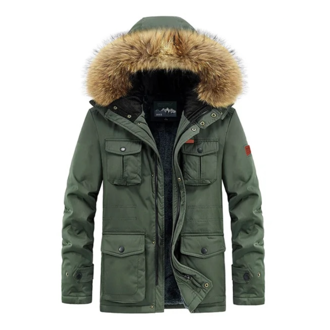 Water and Wind-resistant Parka Jacket