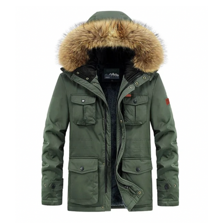 Water and Wind-resistant Parka Jacket
