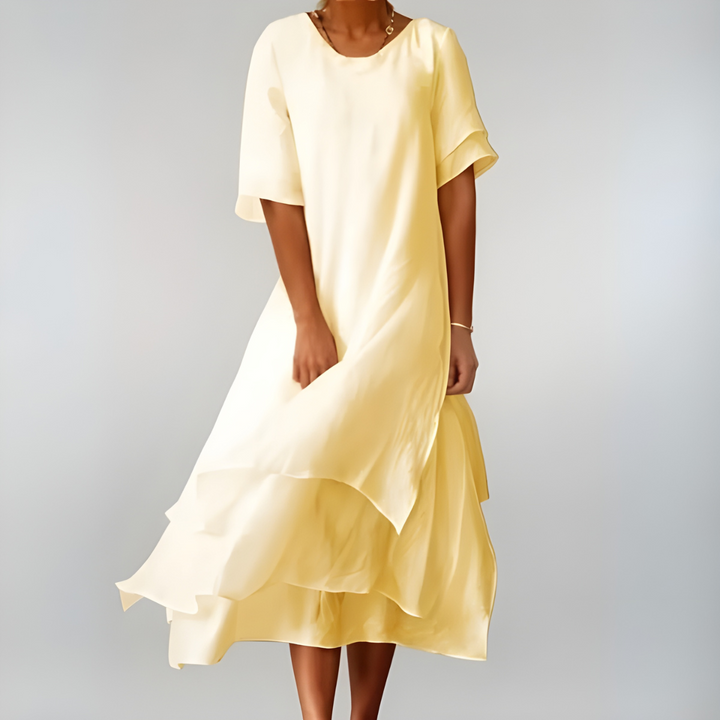 Cleora™ | Lightweight Elegant Cotton Maxi Dress