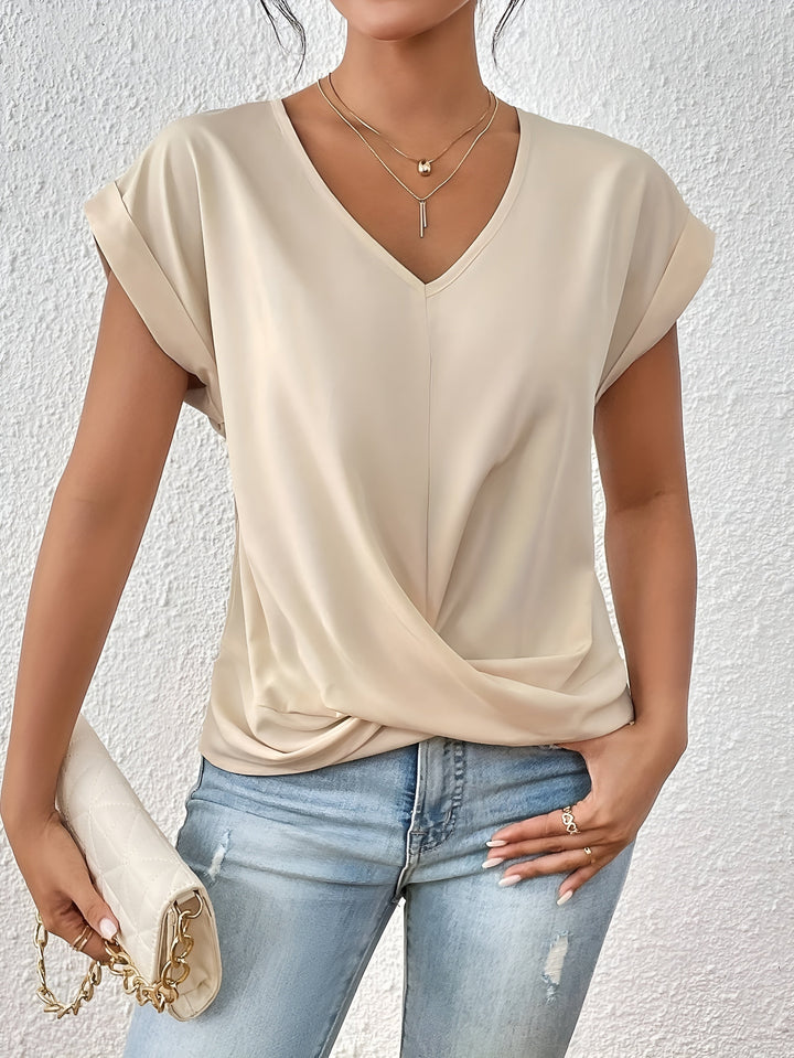 Alira™ | Relaxed Fit Heart V-Neck T-Shirt