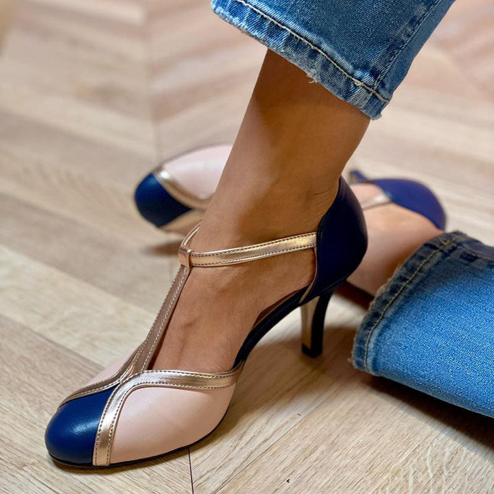 Alessia™ | Vibrant and Cozy T-Strap Heels