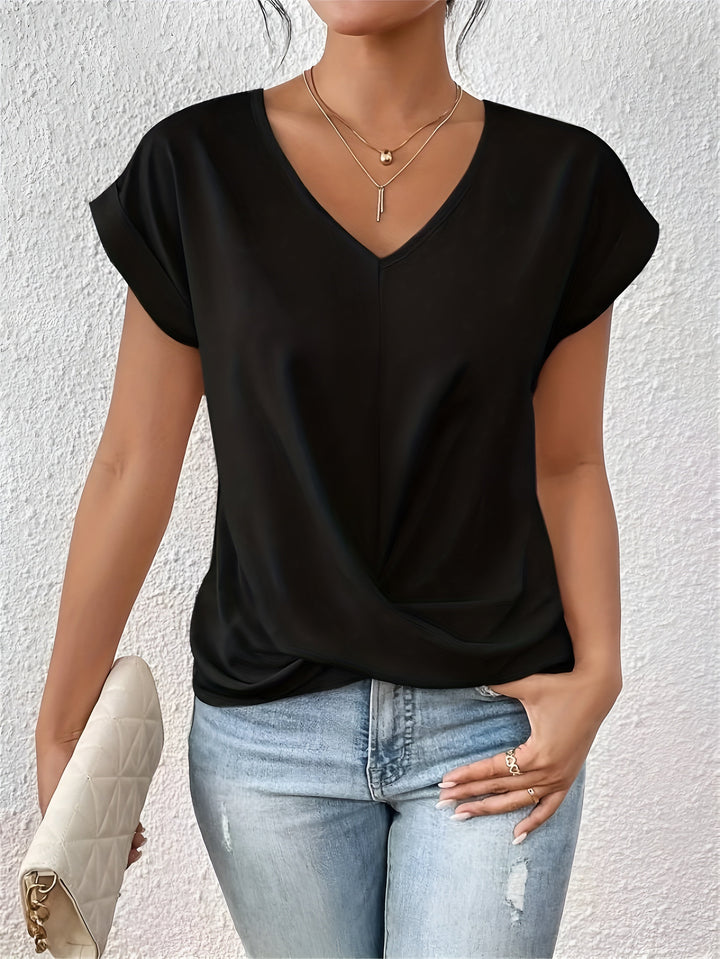 Alira™ | Relaxed Fit Heart V-Neck T-Shirt