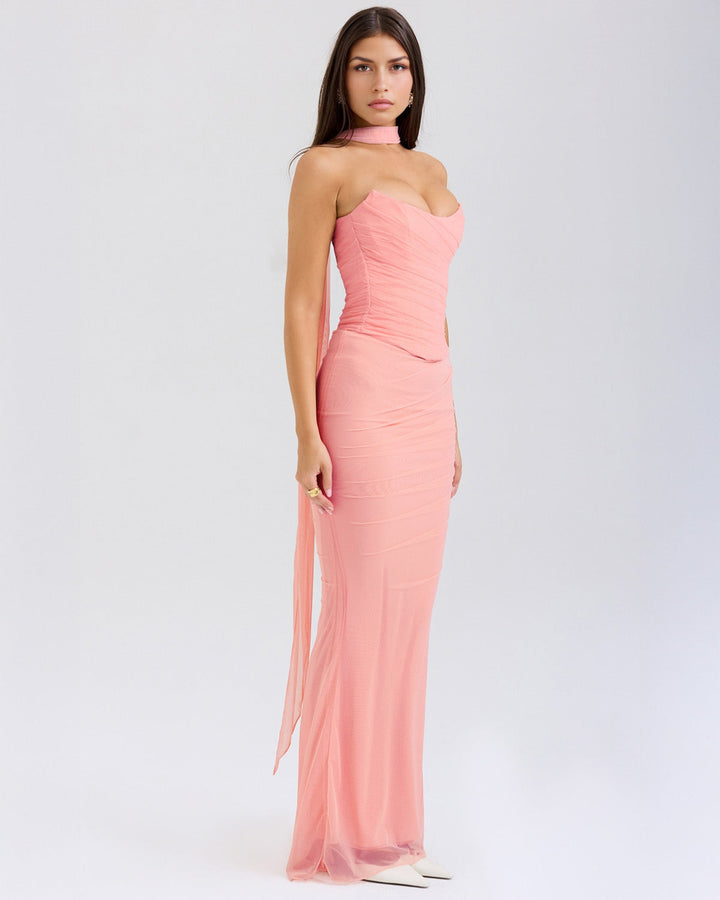 Beauu™ | Pink Dress with Natural Charm