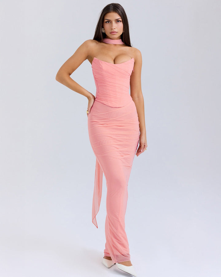 Beauu™ | Pink Dress with Natural Charm