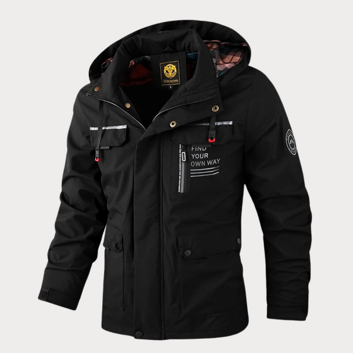 Stylish Hooded Windbreaker Jacket