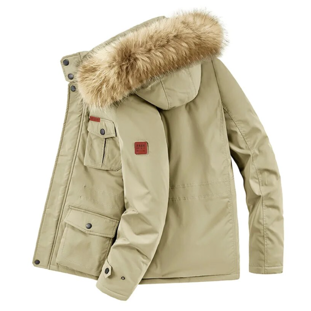 Water and Wind-resistant Parka Jacket