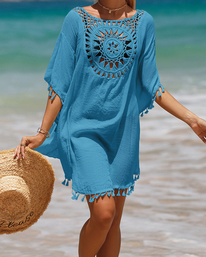 Visia™ | Beach Blanket with Pompoms
