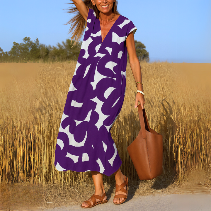 Cara™ | Flowy V-Neck Dress