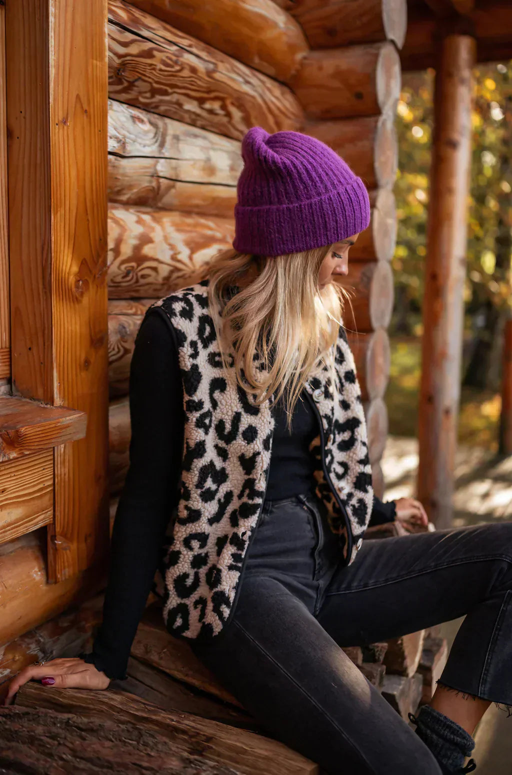 Ysella™ | Leopard Knit Vest