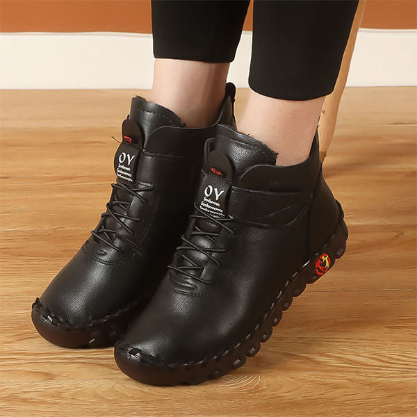 Women's High Top Leather Boots