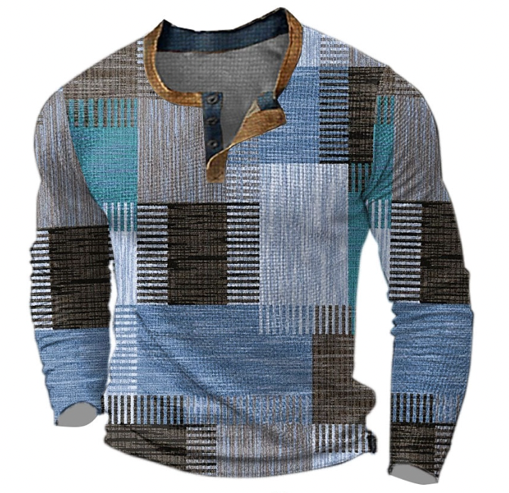 Cashmere and Wool Patchwork Print Sweater