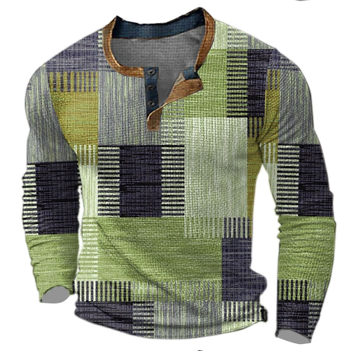 Cashmere and Wool Patchwork Print Sweater