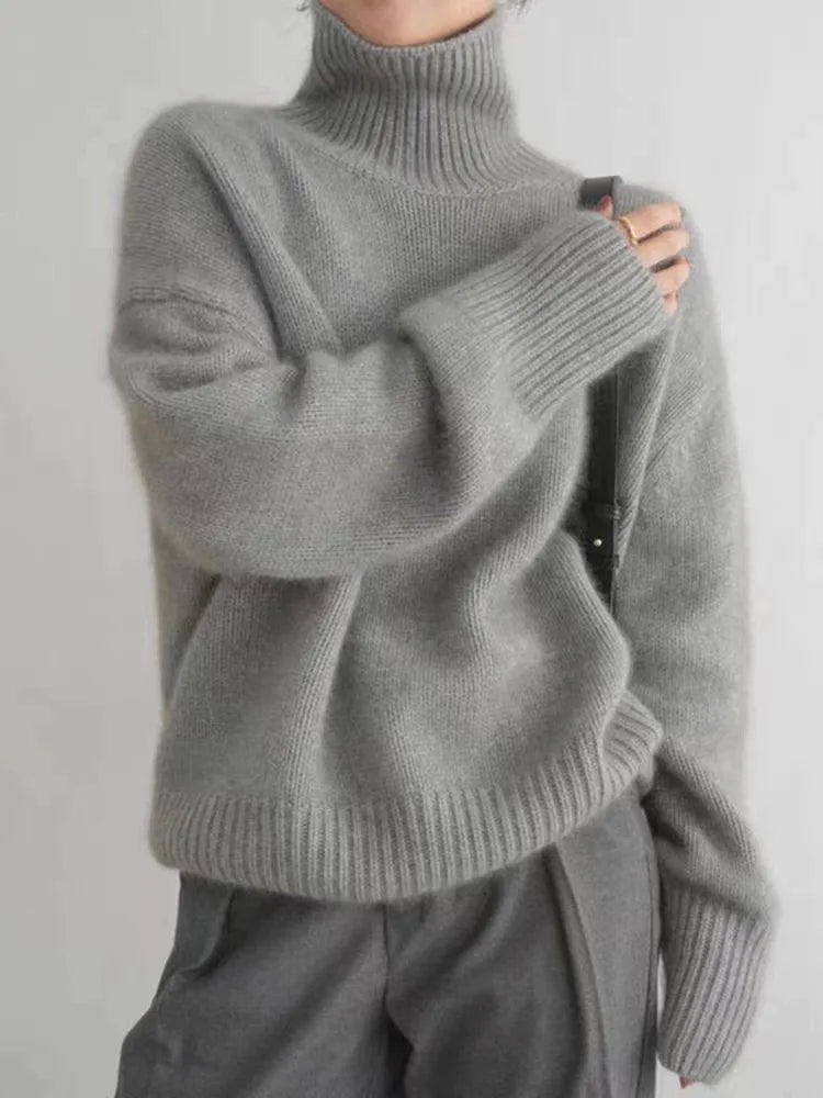 Comfortable, Knitted, Soft Turtleneck Sweater
