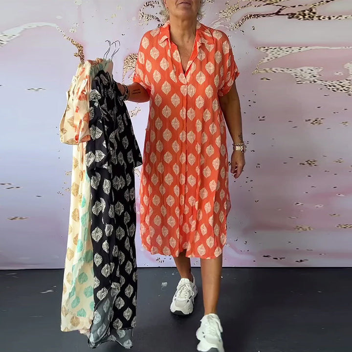 Liora™ | Stylish V-Neck Dress