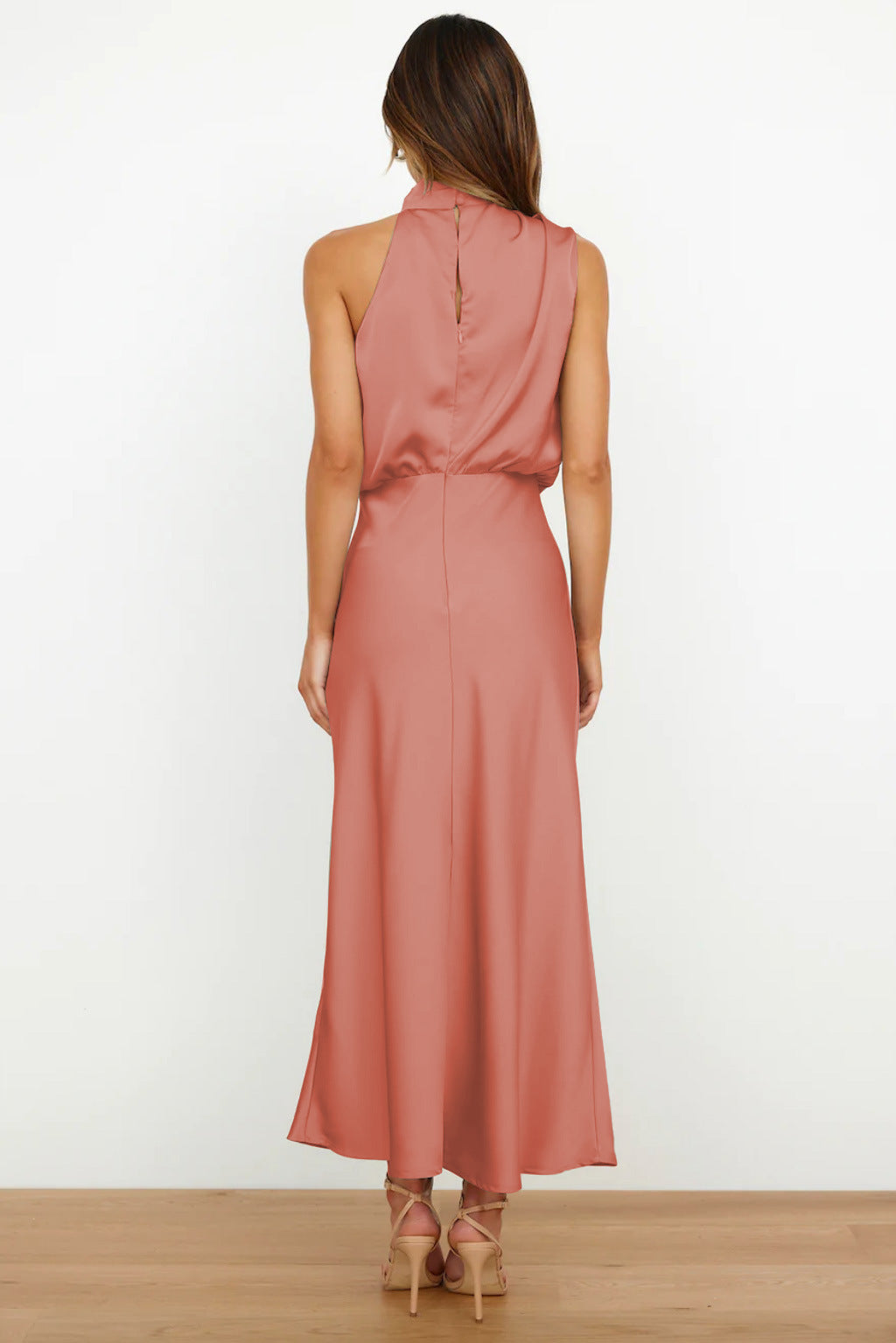 Anavea™ | Long Halter-Neck Dress