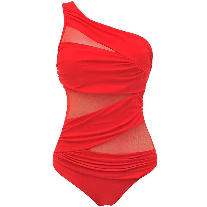 Avenée™ | Elegant One-Shoulder Swimsuit in Plus Size