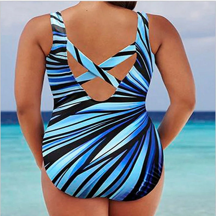 Vionna™ | Striped Push-Up Monokini for a Feminine Summer Look