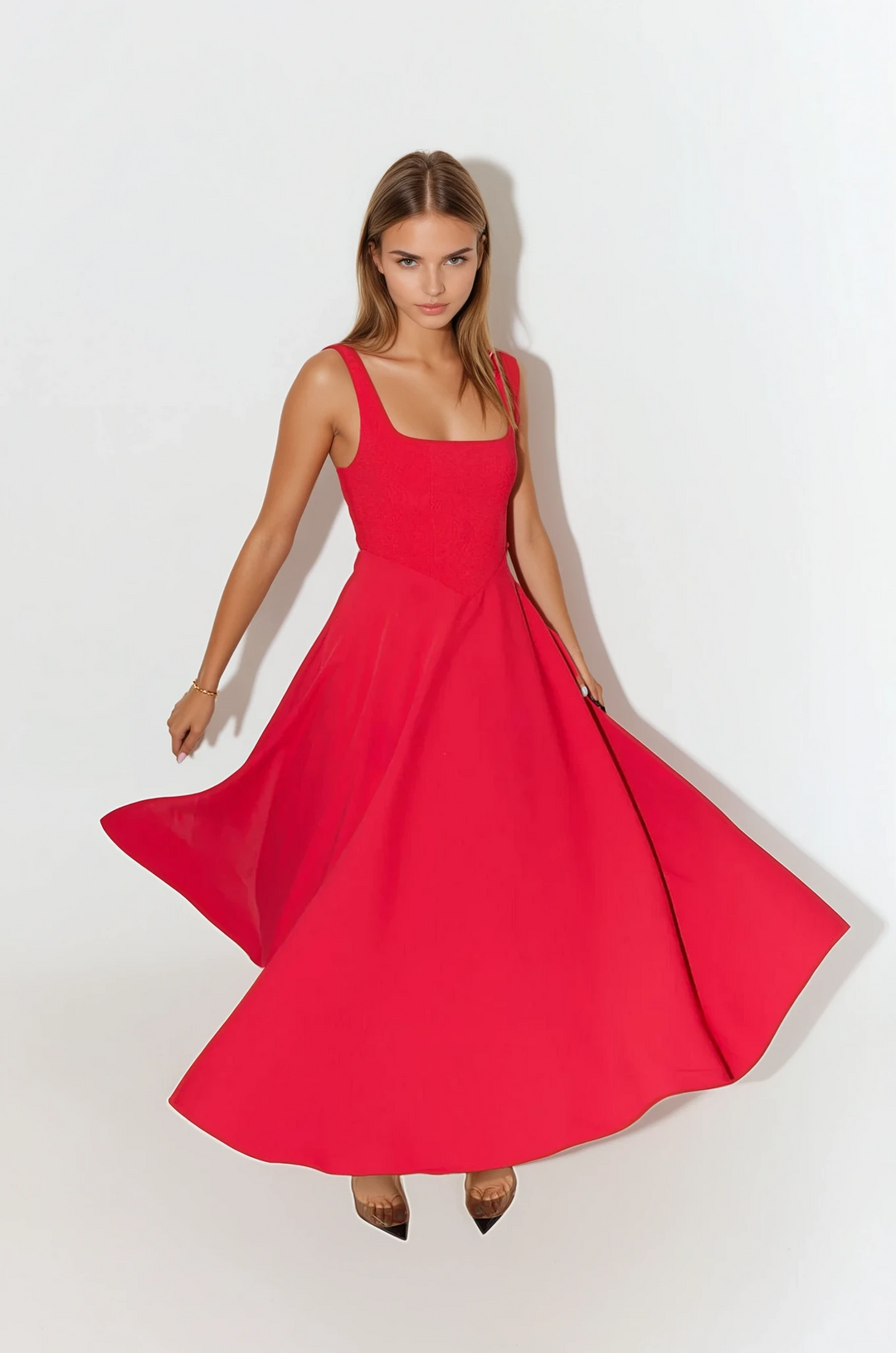 Anise™ | Long Dress with Fitted Straps