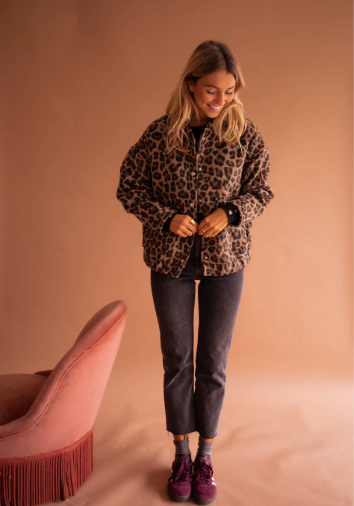 Erynn™ | Leopard Bomber Jacket