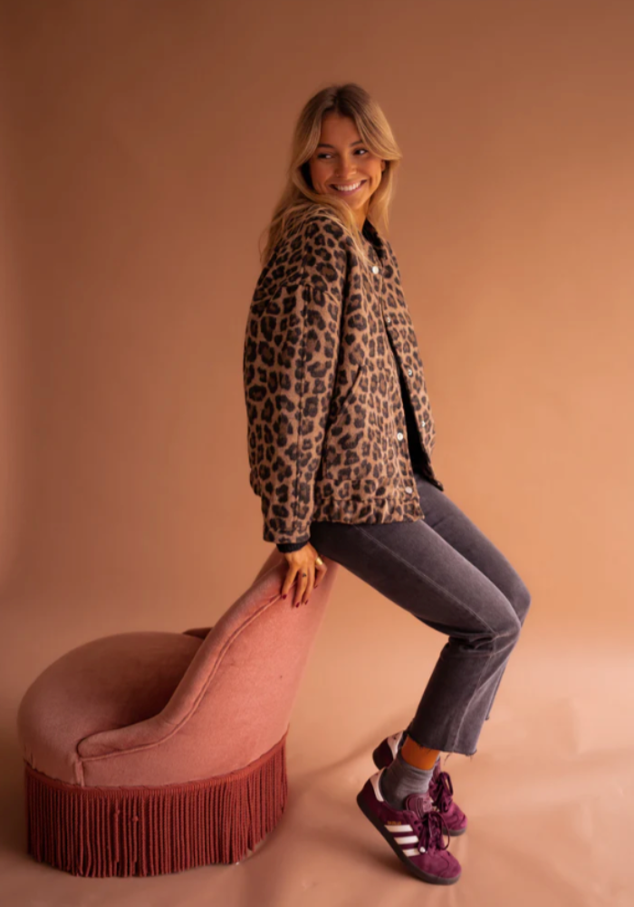 Erynn™ | Leopard Bomber Jacket