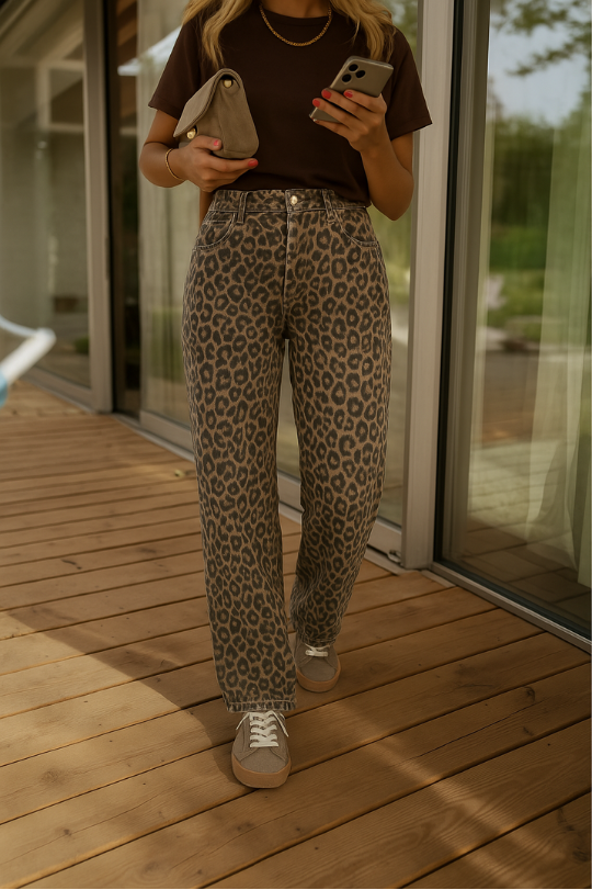 Zephine™ | Leopard Flared Pants