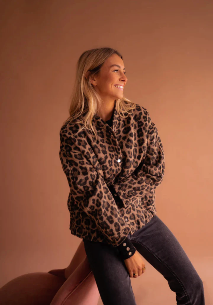 Erynn™ | Leopard Bomber Jacket