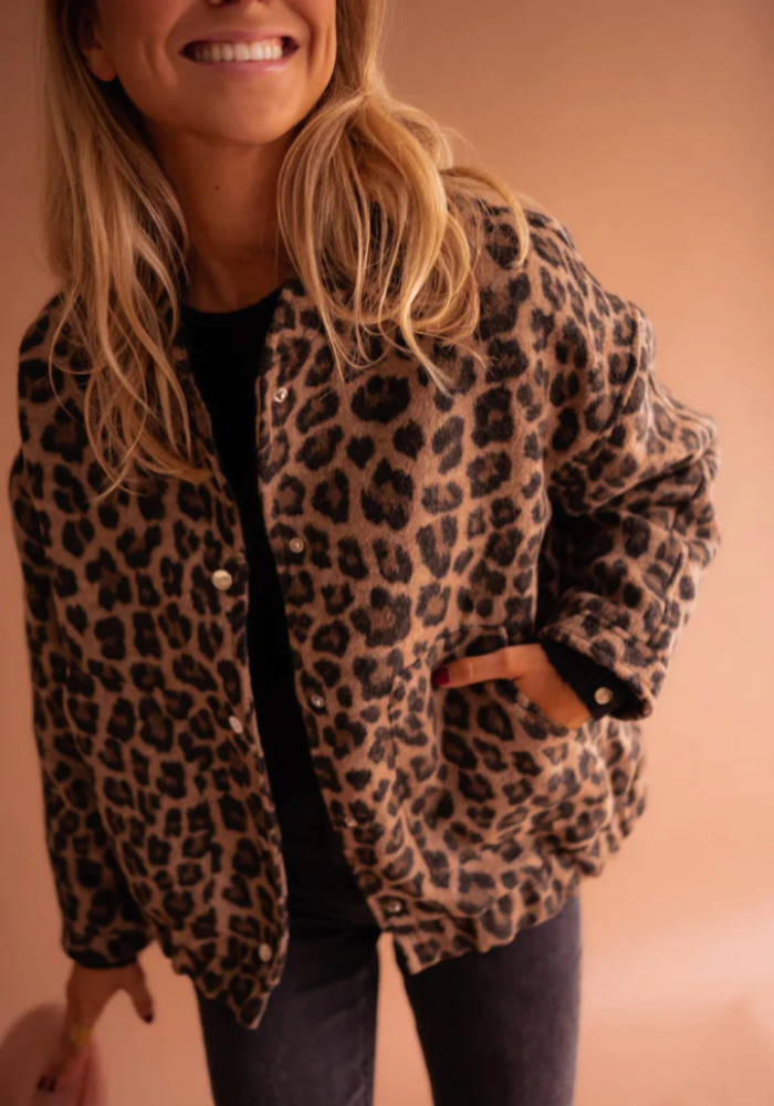 Erynn™ | Leopard Bomber Jacket