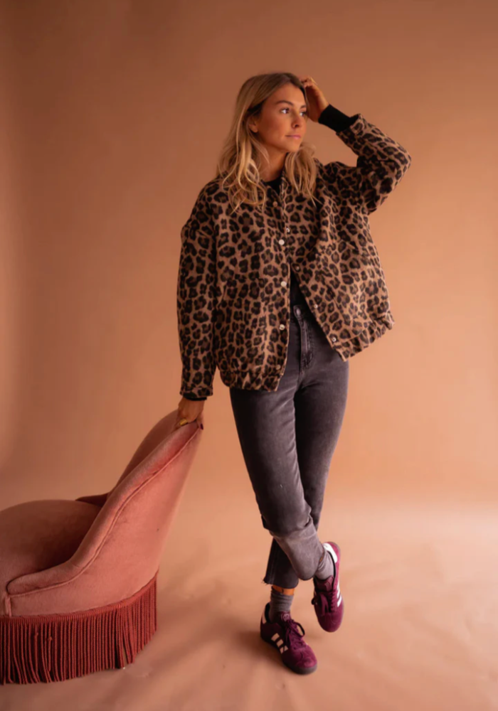 Erynn™ | Leopard Bomber Jacket